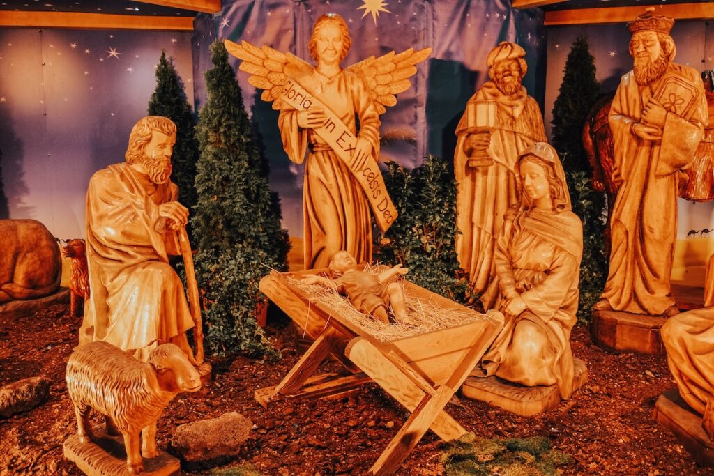 Nativity at Wiesbaden Christmas market