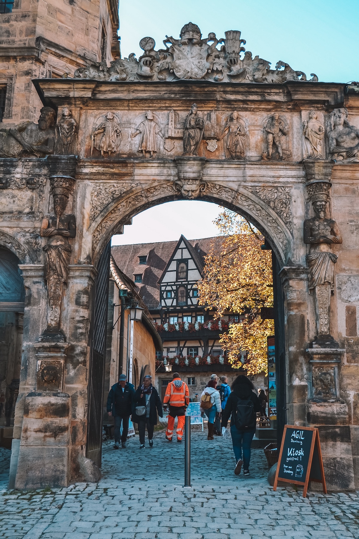 The Beautiful Gate leading to Bamberg's Old Court