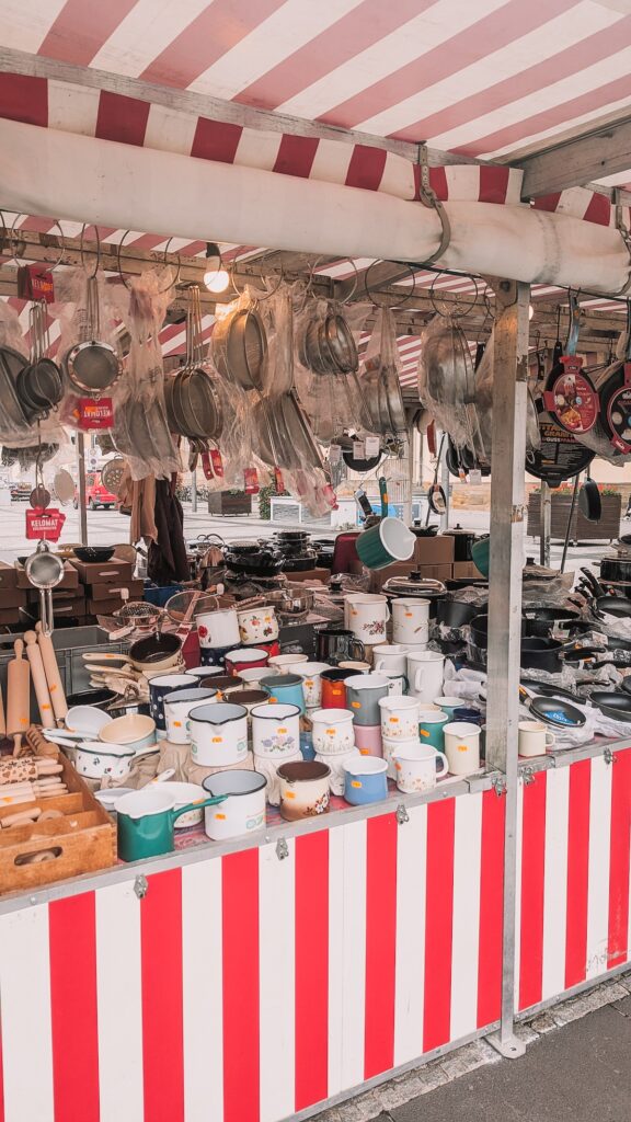 Stall at Bamberg's weekly market