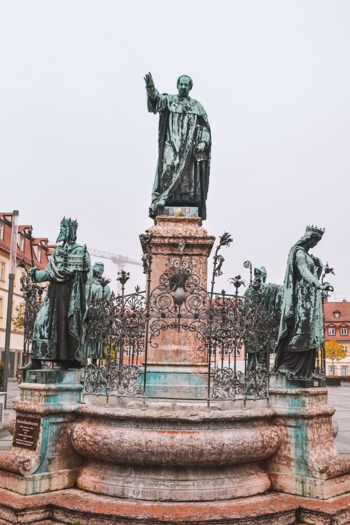 Fountain at Maximiliansplatz in Bamberg