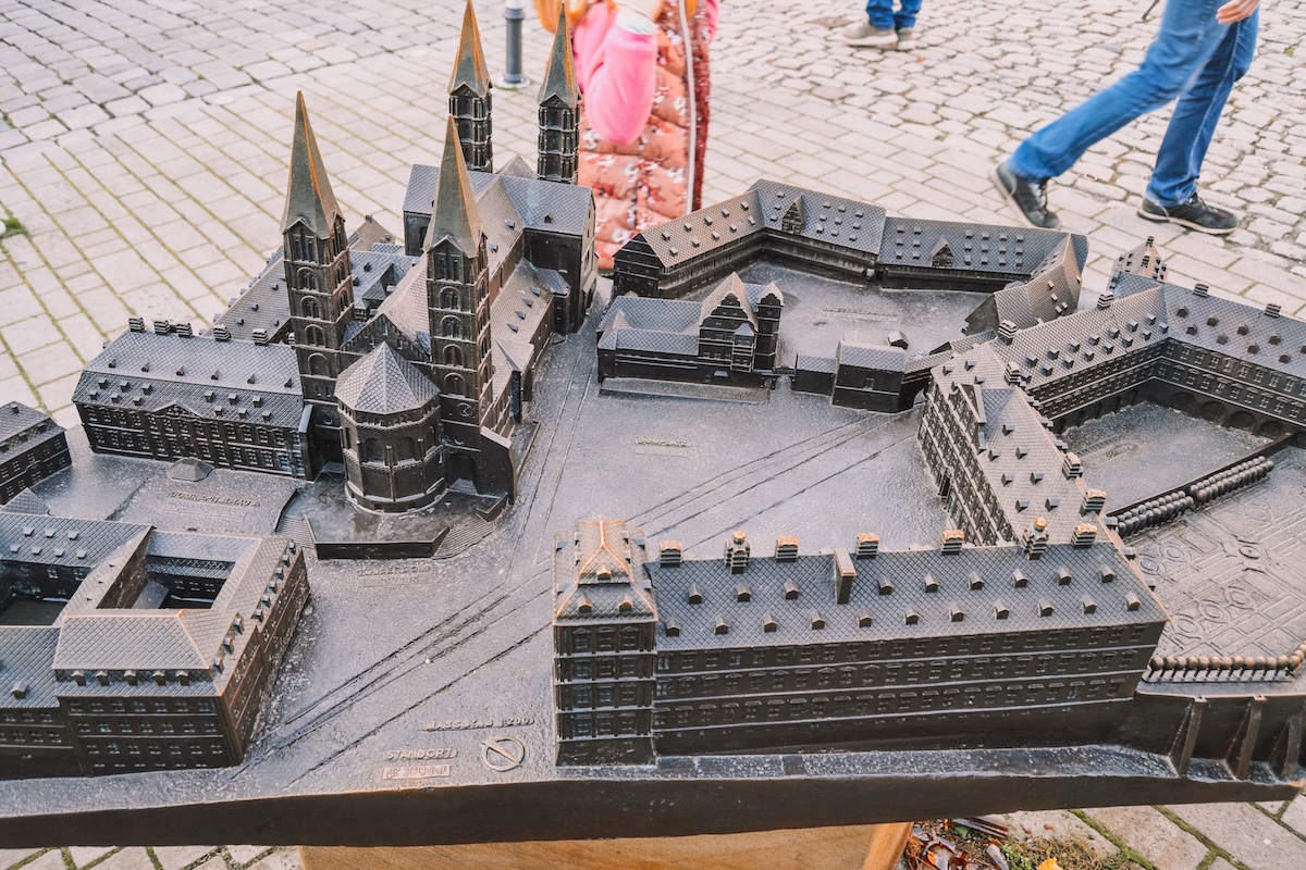 Bronze model of Bamberg's Domplatz