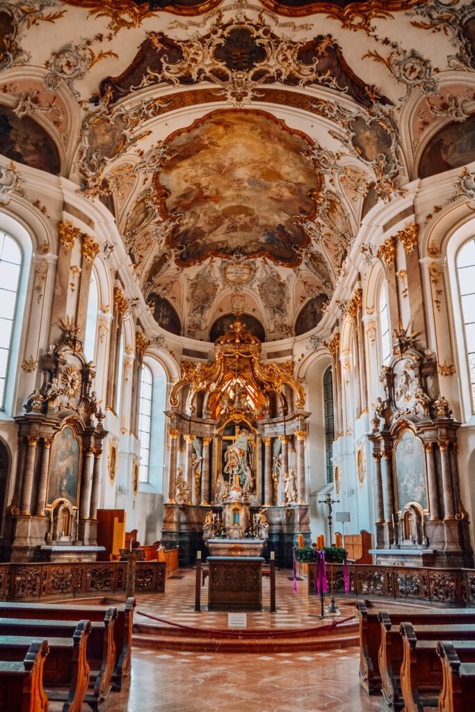 Interior of Augustinerkirche in Mainz