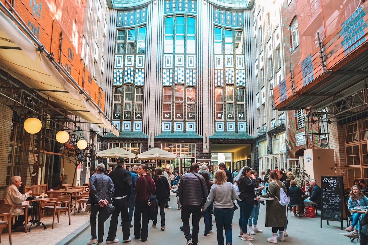 A courtyard near Hackescher Markt in Berlin