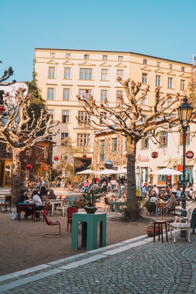 Inner courtyard in Heckmann Höfe in Berlin