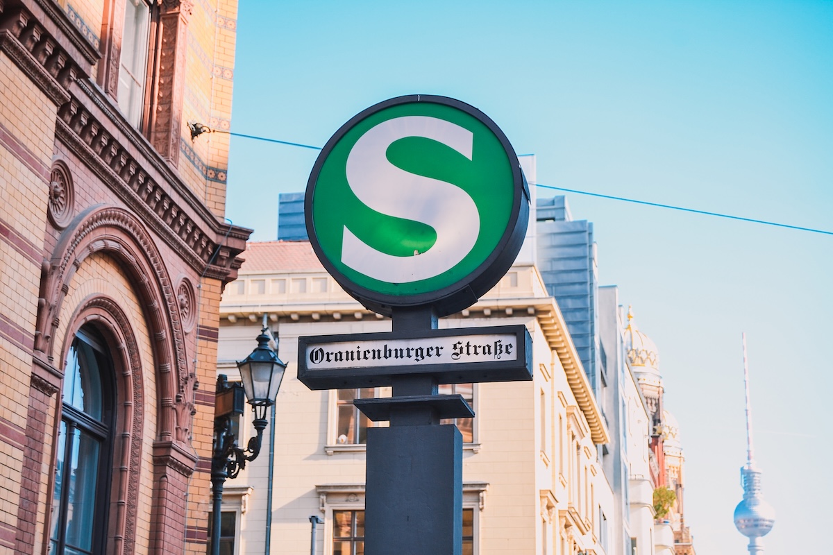 Oranienburger Strasse S Bahn Sign