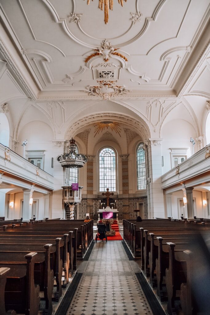 Interior of the Sophienkirche in Berlin