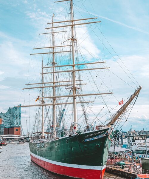 Rickmer Rickmers ship docked in Hamburg