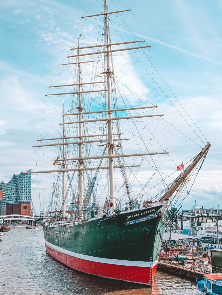 Rickmer Rickmers ship docked in Hamburg