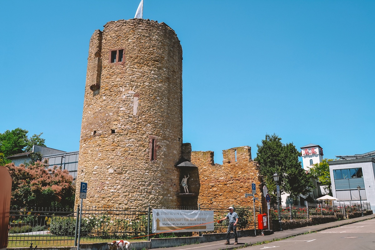part of the city wall in Eltville am Rhein