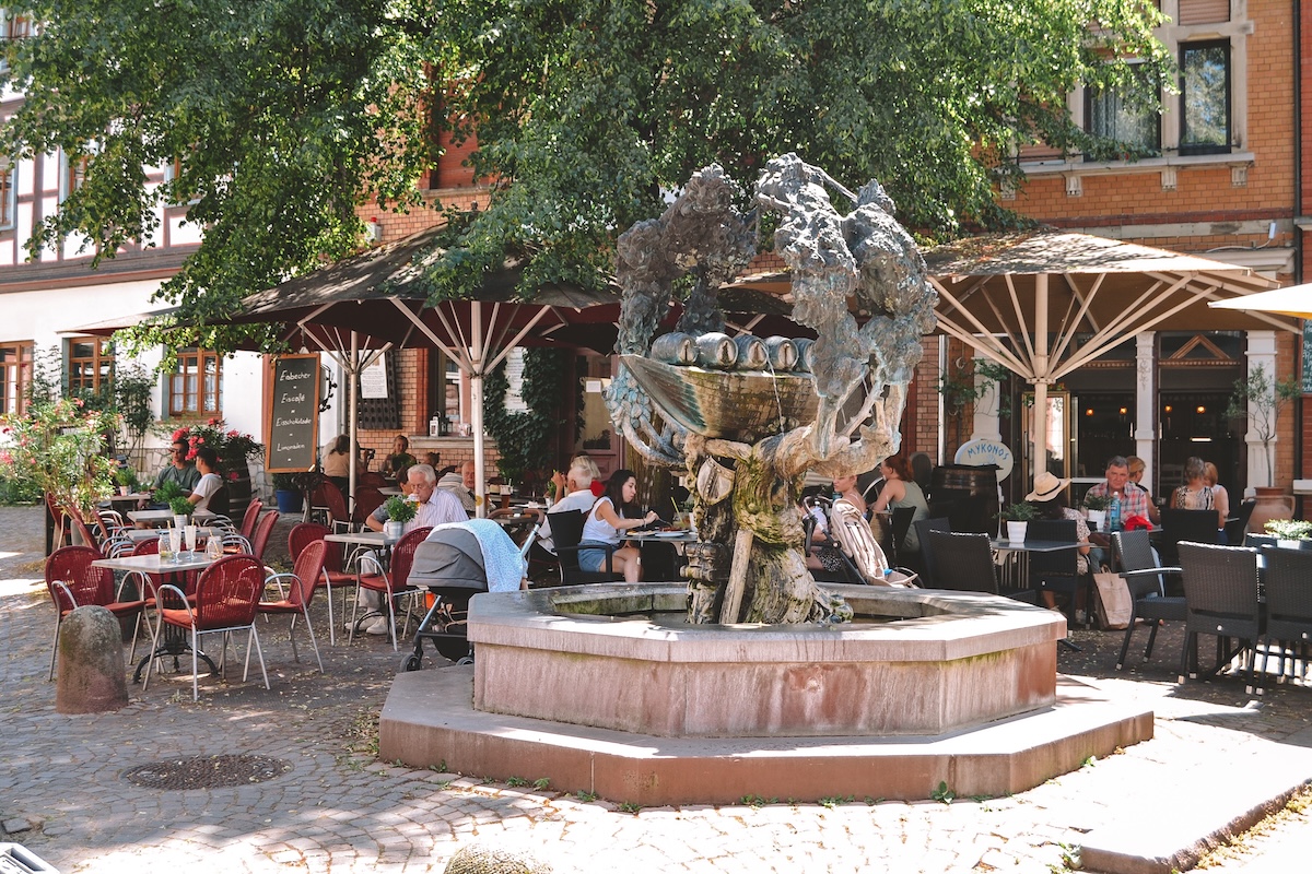 fountain at Marktplatz in Eltville am Rhein