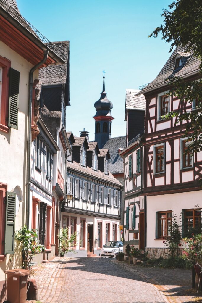 half timbered buildings in Eltville am Rhein