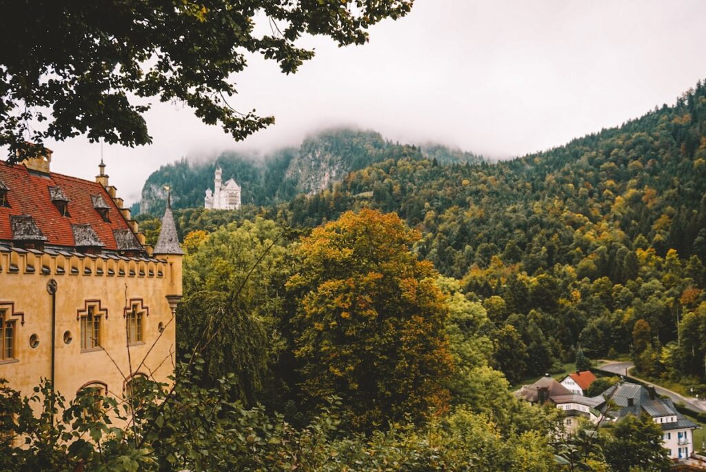 View of Neuschwanstein Castle from Hohenschwangau Castle