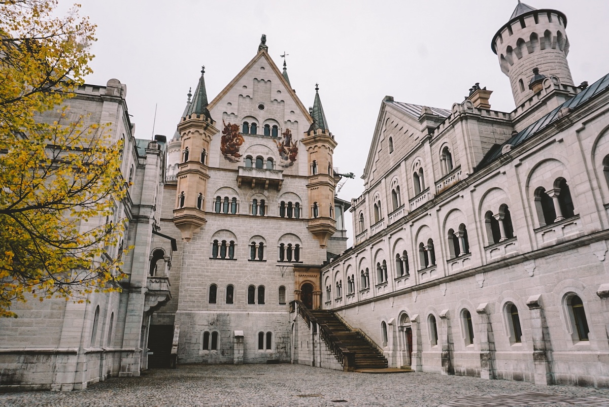 Inner courtyard of Neuschwanstein Castle